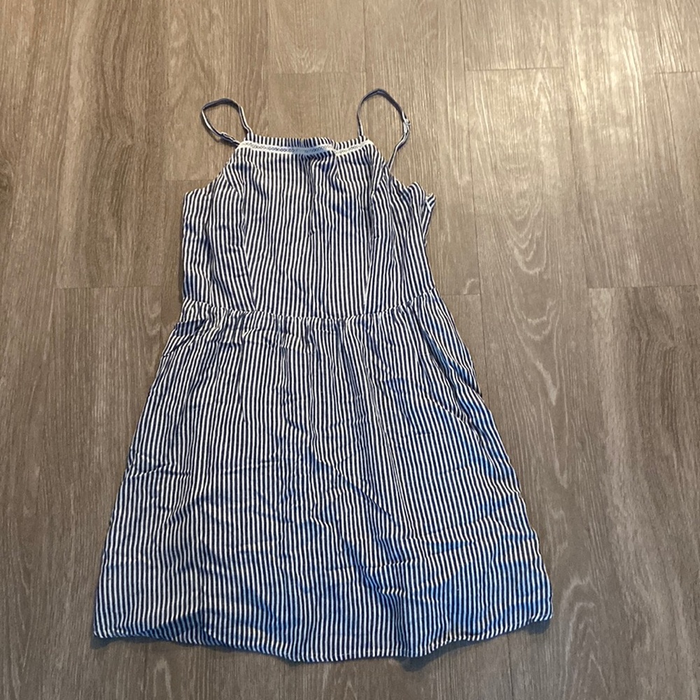 Old Navy Striped Navy and White Dress